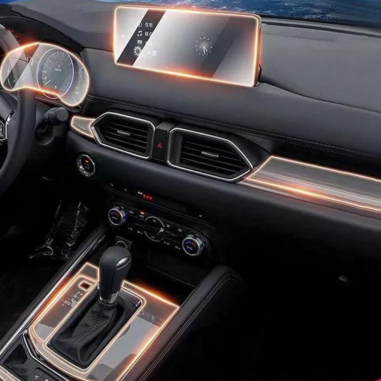JIELIOP Displayschutzfolie für die Mittelkonsole, kratzfest, Reparatur, transparent, TPU-Aufkleber, Zubehör, für Mazda CX-5 2022 2023 2024 JIELIOP Displayschutzfolie für die Mittelkonsole, kratzfest, Reparatur, transparent, TPU-Aufkleber, Zubehör, für Mazda CX-5 2022 2023 2024 von JIELIOP