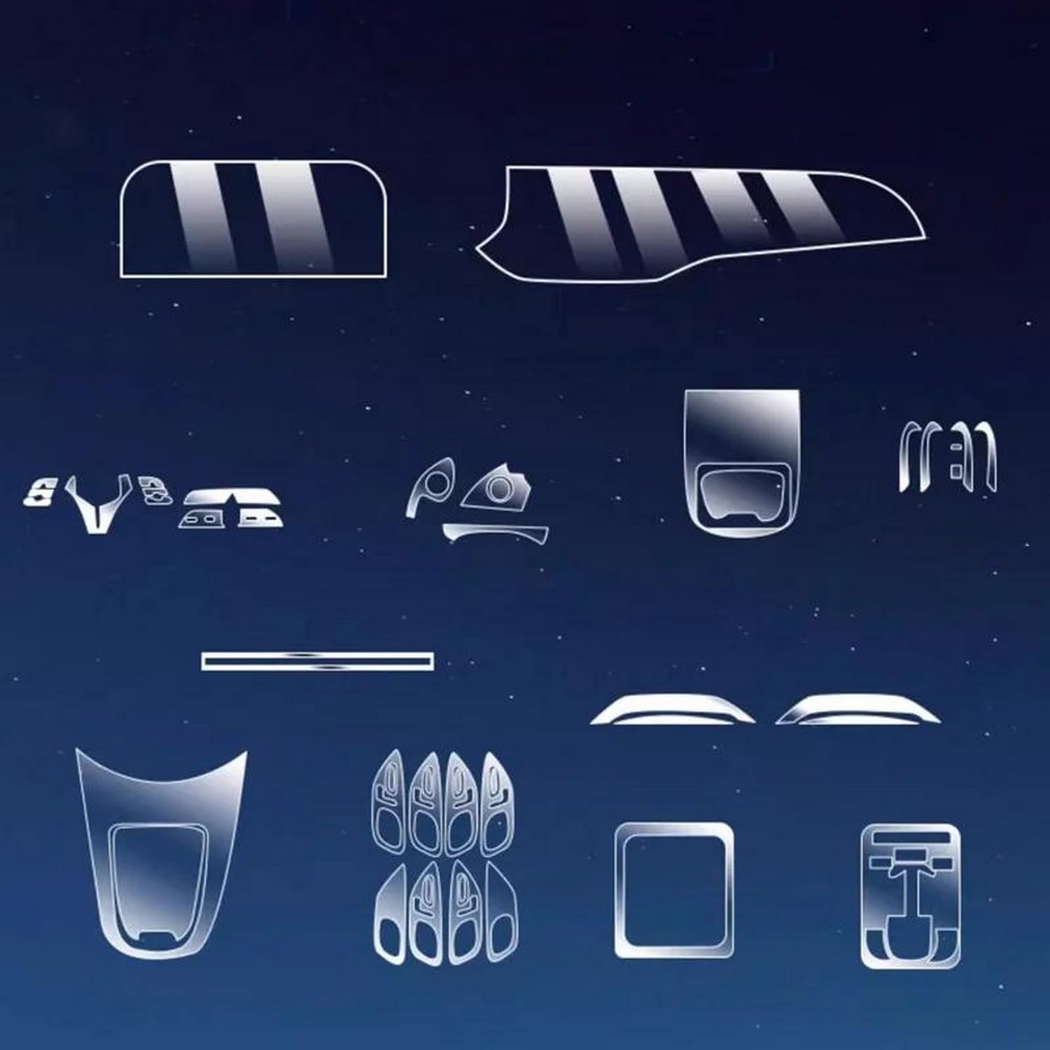 JIELIOP Displayschutzfolie für die Mittelkonsole, kratzfest, Reparatur, transparent, TPU-Aufkleber, Zubehör, für Mercedes Benz E-Klasse E300 2024 JIELIOP Displayschutzfolie für die Mittelkonsole, kratzfest, Reparatur, transparent, TPU-Aufkleber, Zubehör, für Mercedes Benz E-Klasse E300 2024 von JIELIOP