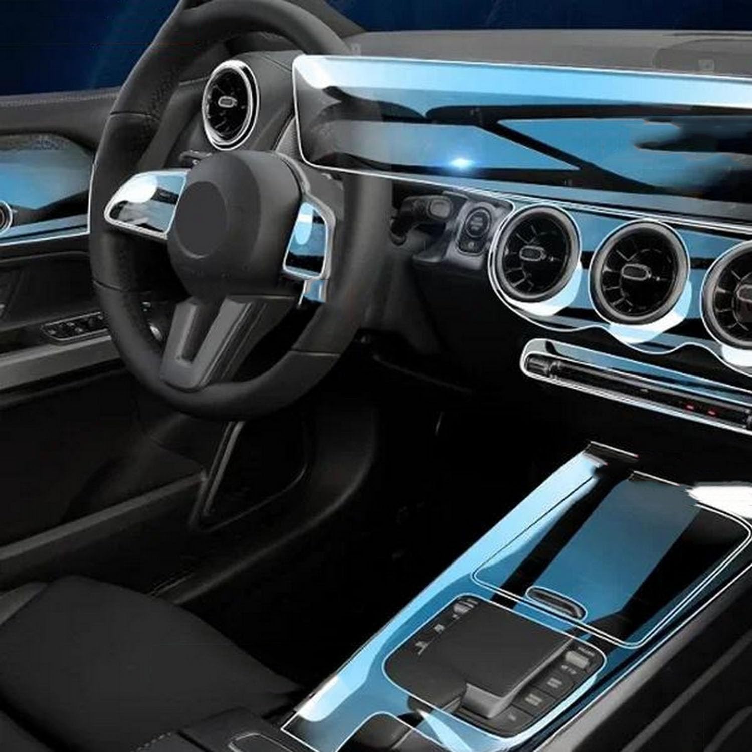 JIELIOP Displayschutzfolie für die Mittelkonsole, kratzfest, Reparatur, transparent, TPU-Aufkleber, Zubehör, für Mercedes Benz GLB X247 220 250 2019–2023 JIELIOP Displayschutzfolie für die Mittelkonsole, kratzfest, Reparatur, transparent, TPU-Aufkleber, Zubehör, für Mercedes Benz GLB X247 220 250 2019–2023 von JIELIOP