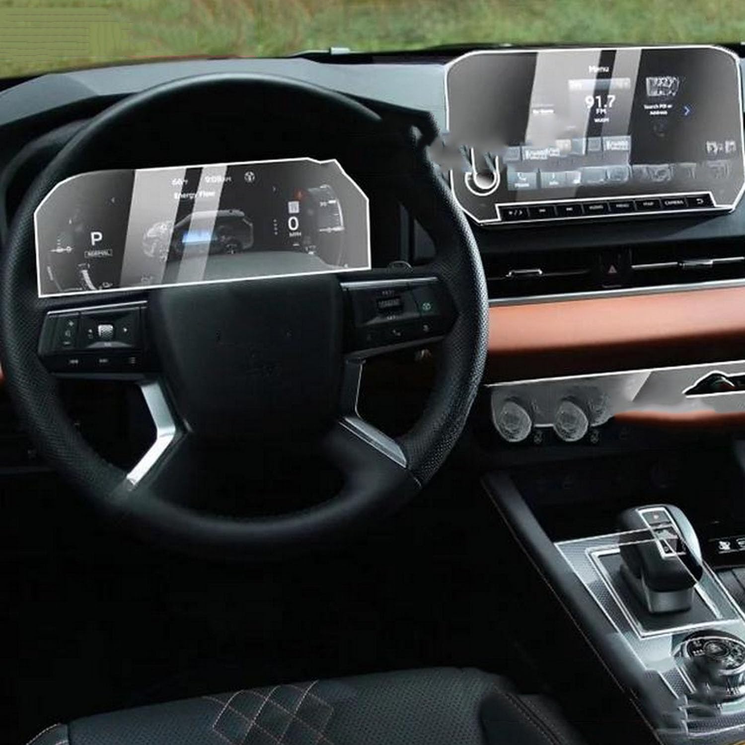 JIELIOP Displayschutzfolie für die Mittelkonsole, kratzfest, Reparatur, transparent, TPU-Aufkleber, Zubehör, für Mitsubishi Outlander 2021–2023 JIELIOP Displayschutzfolie für die Mittelkonsole, kratzfest, Reparatur, transparent, TPU-Aufkleber, Zubehör, für Mitsubishi Outlander 2021–2023 von JIELIOP