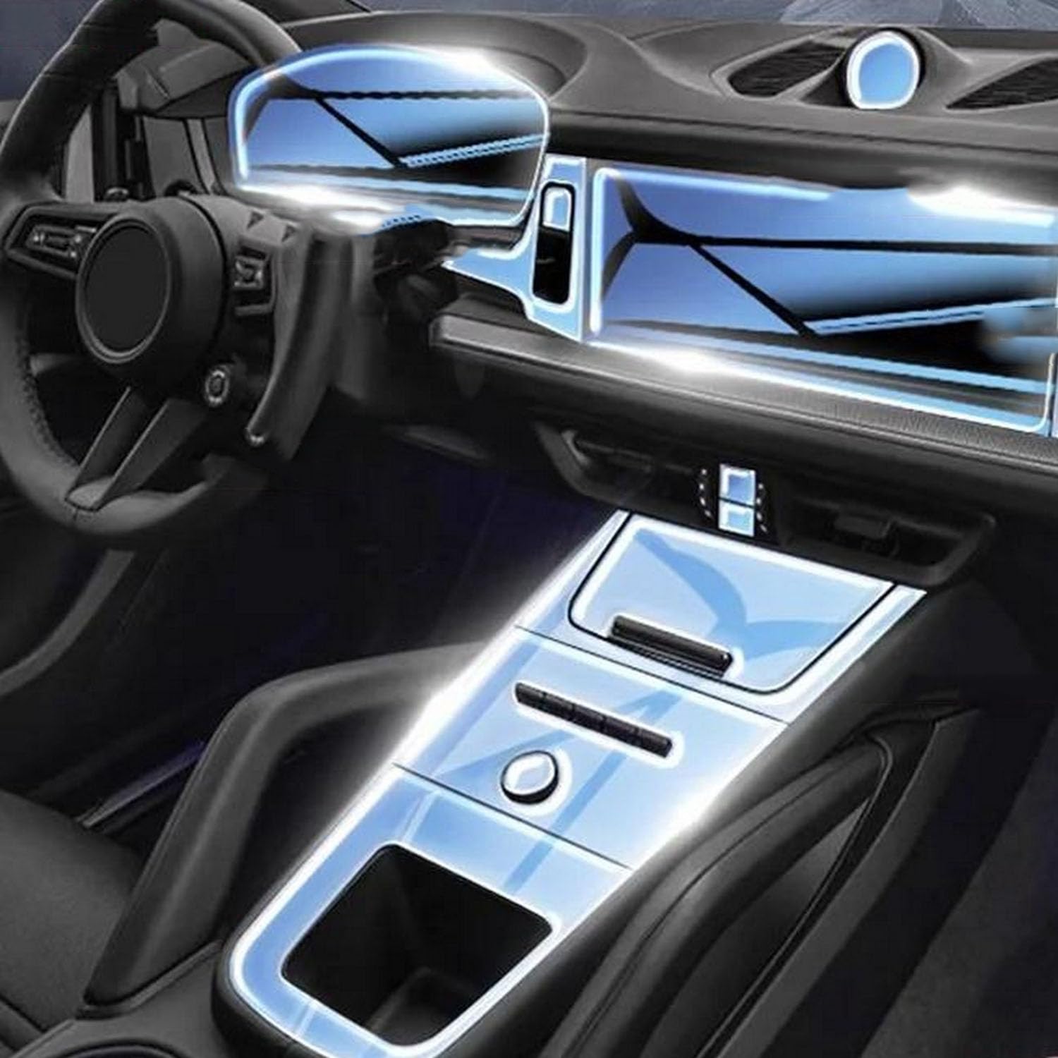 JIELIOP Displayschutzfolie für die Mittelkonsole, kratzfest, Reparatur, transparent, TPU-Aufkleber, Zubehör, für Porsche Cayenne 2024 JIELIOP Displayschutzfolie für die Mittelkonsole, kratzfest, Reparatur, transparent, TPU-Aufkleber, Zubehör, für Porsche Cayenne 2024 von JIELIOP