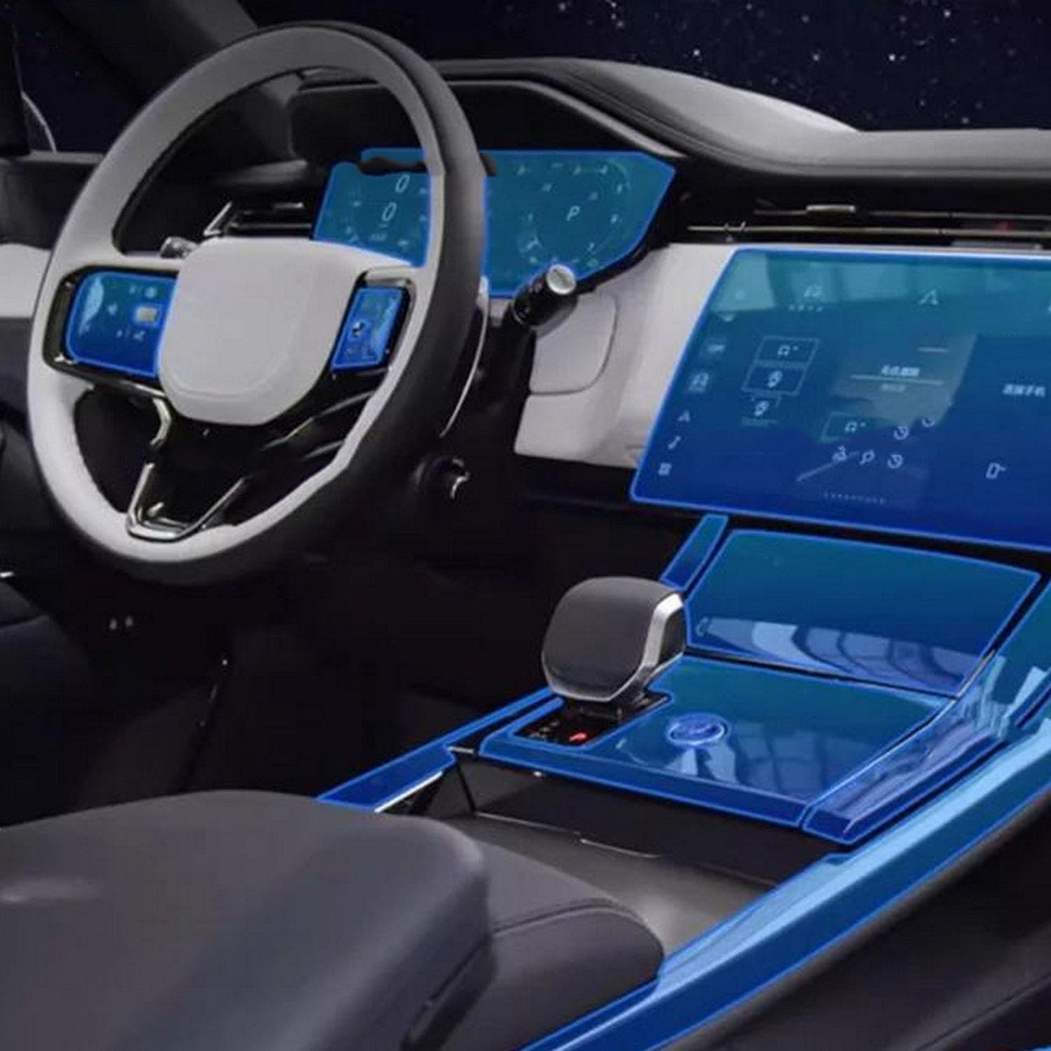 JIELIOP Displayschutzfolie für die Mittelkonsole, kratzfest, Reparatur, transparent, TPU-Aufkleber, Zubehör, für Range Rover Sport 2023–2024 JIELIOP Displayschutzfolie für die Mittelkonsole, kratzfest, Reparatur, transparent, TPU-Aufkleber, Zubehör, für Range Rover Sport 2023–2024 von JIELIOP