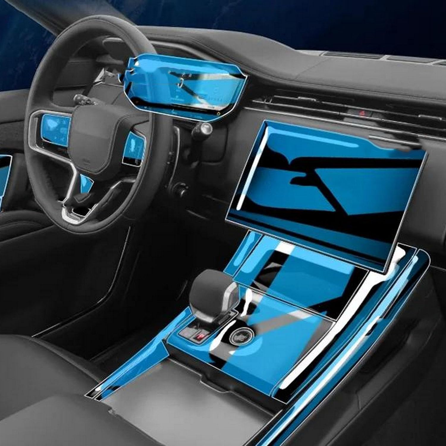 JIELIOP Displayschutzfolie für die Mittelkonsole, kratzfest, Reparatur, transparent, TPU-Aufkleber, Zubehör, für Range Rover Sport 2023–2024 JIELIOP Displayschutzfolie für die Mittelkonsole, kratzfest, Reparatur, transparent, TPU-Aufkleber, Zubehör, für Range Rover Sport 2023–2024 von JIELIOP