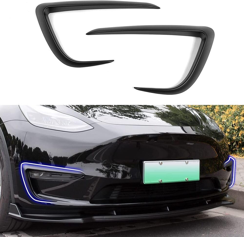 JIERUYI Nebelscheinwerfer Trim für Tesla Model Y Front Nebelscheinwerfer Abdeckung Augenbrauen Abdeckung Zubehör JIERUYI Nebelscheinwerfer Trim für Tesla Model Y Front Nebelscheinwerfer Abdeckung Augenbrauen Abdeckung Zubehör von JIERUYI