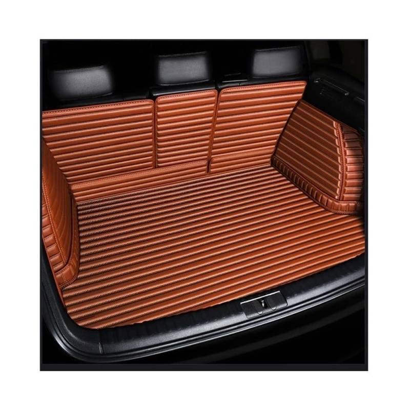Allwetter Kofferraummatte Auto Für Benz Für C-Klasse W206 2021 2022 2023 Vollständige Abdeckung Kofferraummatte Zubehör Innenausstattung(Brown) von JIIYP