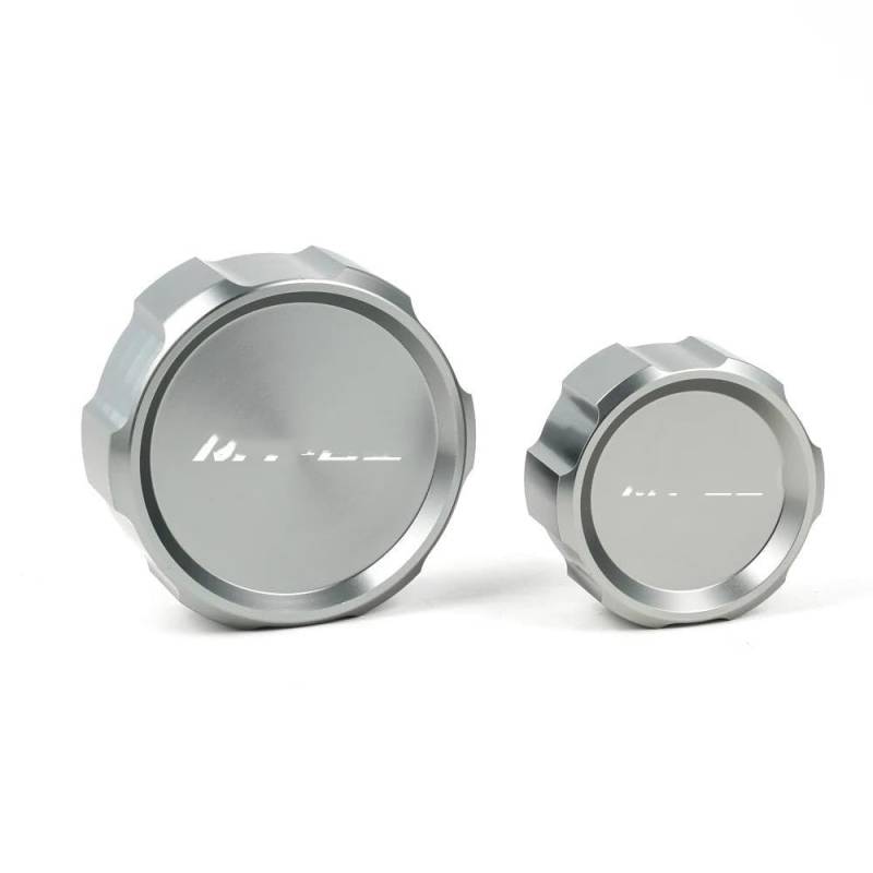 Vorne Hinten Flüssigkeit Reservoir Abdeckung Für MT09 SP Für TRCAER 9 GT Für FZ09 2021-2024 Motorrad Vorne Hinten Brems Flüssigkeit Reservoir Tank Abdeckung Öl Einfülldeckel(2 pcs Grey) von JIIYP