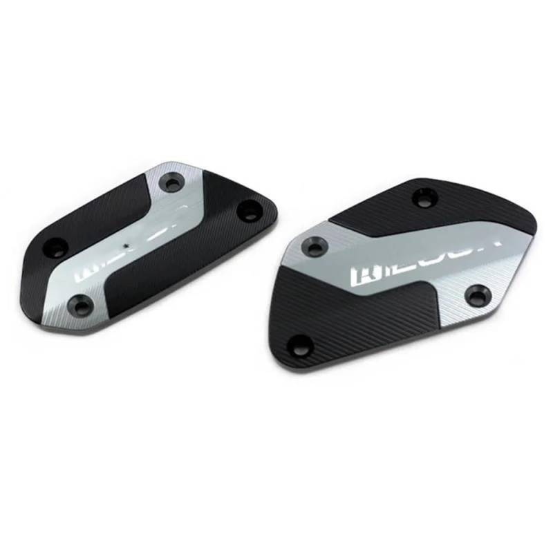 Vorne Hinten Flüssigkeit Reservoir Abdeckung Für R1200RT 2014-2017 Motorrad Vorne Kupplung Bremsflüssigkeit Reservoir Kappen Öl Tank Abdeckung(Titanium) von JIIYP