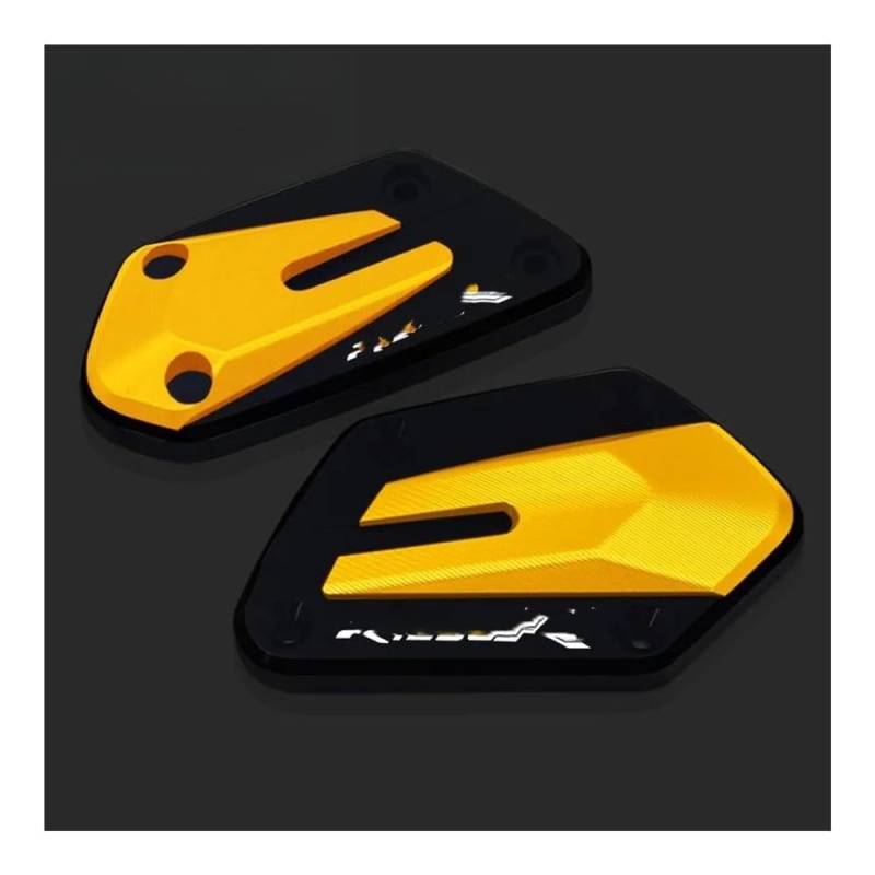 Vorne Hinten Flüssigkeit Reservoir Abdeckung Für R1250RT 2018-2023 Motorradzubehör Vorderradbremse Kupplungsflüssigkeitsbehälter-Abdeckkappe(Yellow) von JIIYP