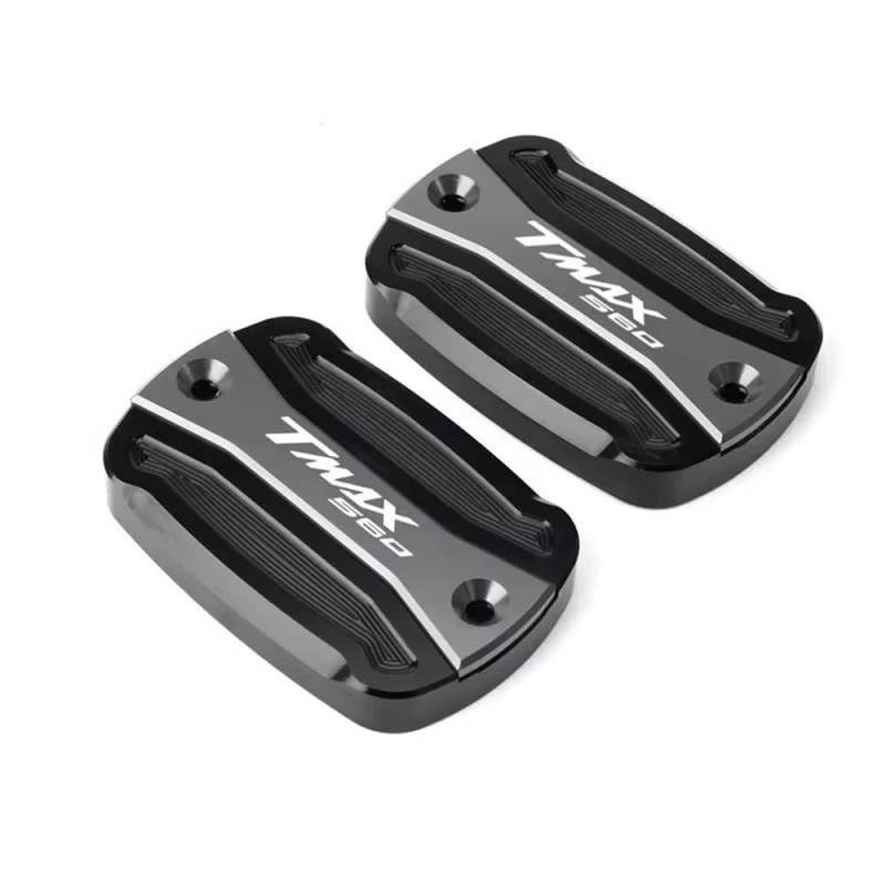 Vorne Hinten Flüssigkeit Reservoir Abdeckung Für T-MAX530 2012-2019 Motorrad Vorderradbremsflüssigkeitsbehälter Tankdeckel Abdeckung Vorderradbremsflüssigkeitsbehälter Tankdeckel(Titanium) von JIIYP