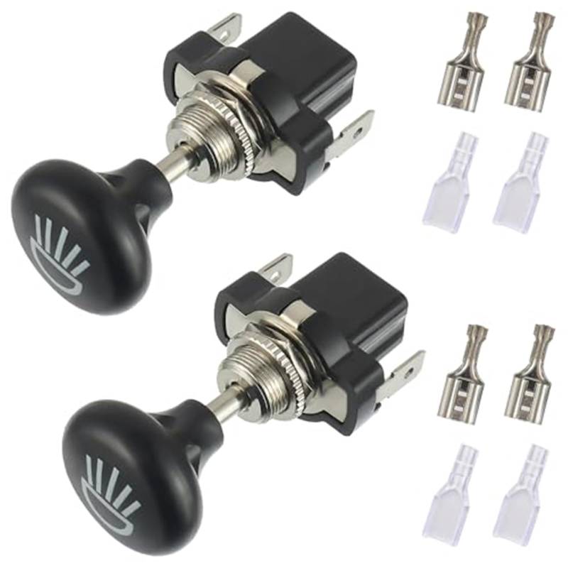 JINFOLI 12V Auto Push Pull Scheinwerfer Schalter Taste Licht Taste Licht Schalter, for Golf, Cart Club Car EZGO Scheinwerfer-Steuerschalter von JINFOLI