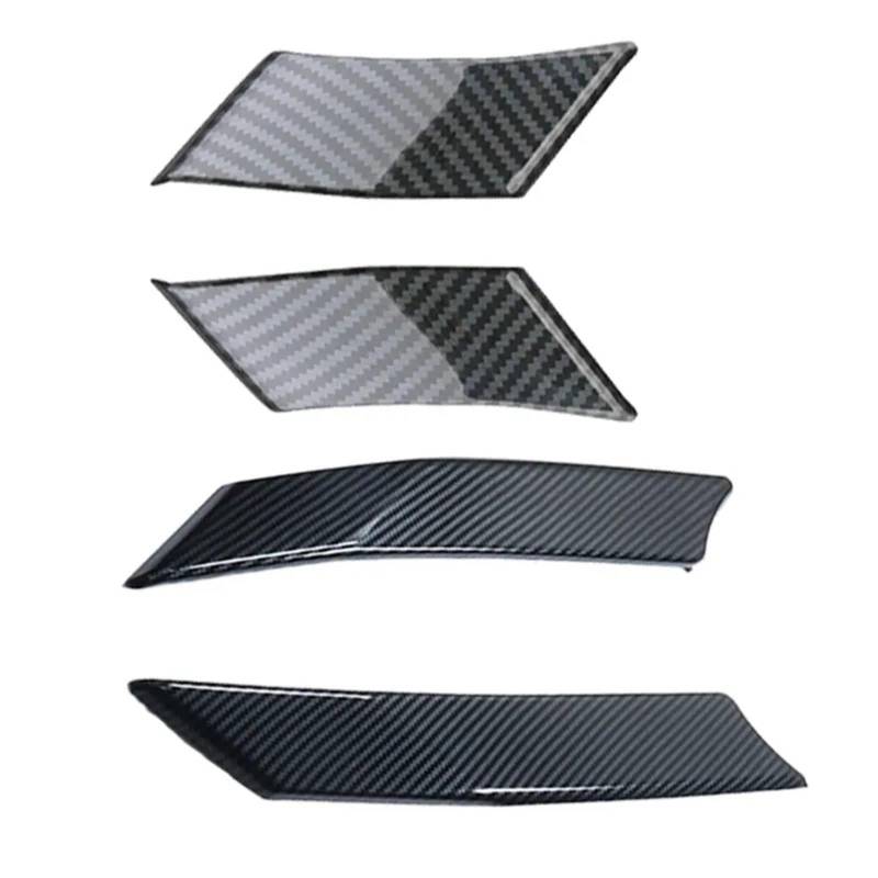 JINFOLI 2 Stück Auto-AC-Türsäulenpfosten schützen Abdeckungsverkleidung aus ABS-Kohlefaser, for Toyota, for RAV4 RAV 4 2019 2020 2021, Außenzubehör Autofensterverkleidung(A C Pillar) von JINFOLI