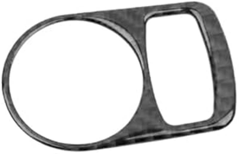 JINFOLI Auto-Frontscheinwerferschalter, Rahmendekoration, Aufkleberverkleidung, for Q3 2013–2017, Scheinwerferverkleidung, Kohlefaser-Aufkleber Scheinwerfer-Steuerschalter von JINFOLI