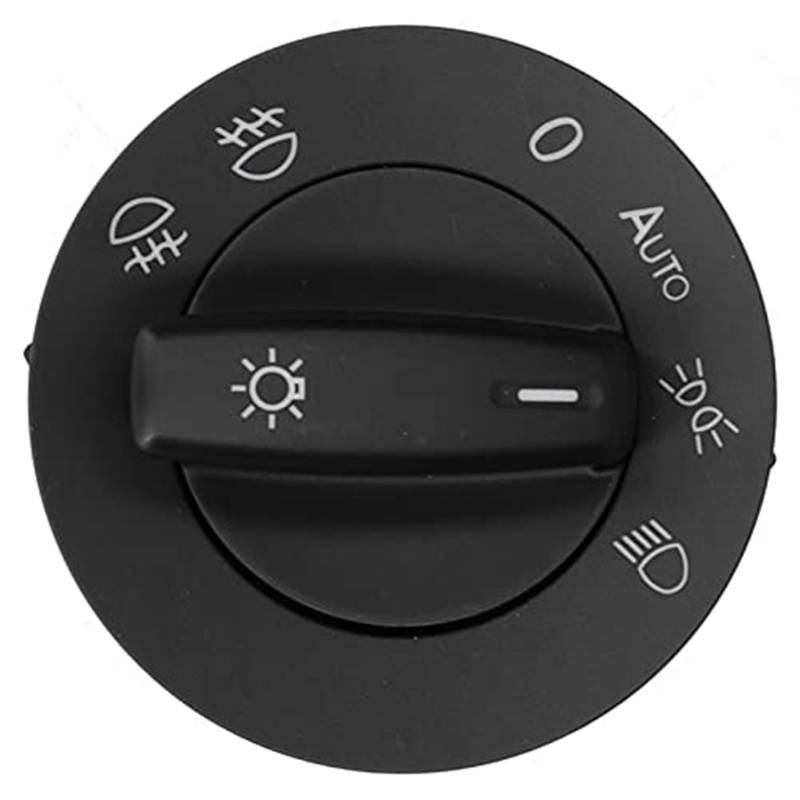 JINFOLI Auto Scheinwerfer Schalter Nebel Lampe Control 1K0941431BM Schwarz B6 2007 Scheinwerfer Front Licht Schalter ABS Material Scheinwerfer-Steuerschalter von JINFOLI