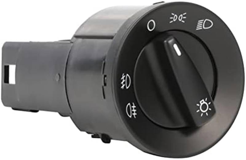 JINFOLI Autoscheinwerferschalter, integrierter Nebelscheinwerferschalter passend for 1998-10, for VW, Beetle Upgrade Nebelscheinwerfer vorne Nebelschlussleuchte Stadtlichter ohne automatische Scheinwe von JINFOLI