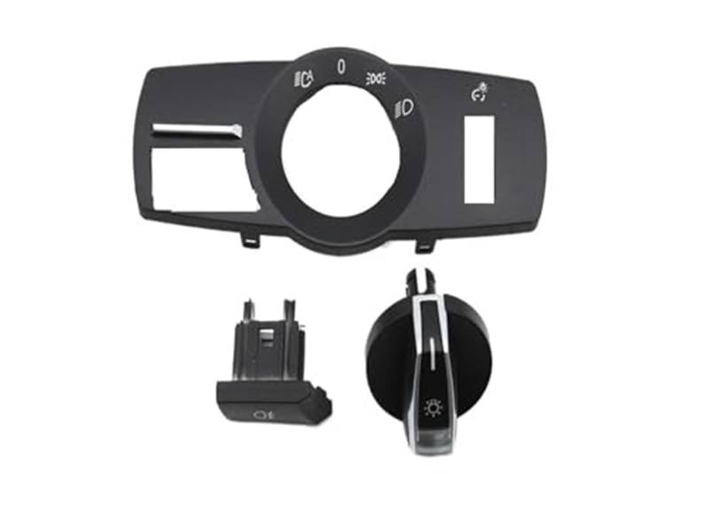 JINFOLI Multifunktionaler Drehschalter for den Frontscheinwerfer des Autos, Austausch der Scheinwerferknopfabdeckung, for, 5er 6er 7er X3 X4 F10 F11 F07 F06 F01 F25 F26, einfache Installation Scheinw von JINFOLI