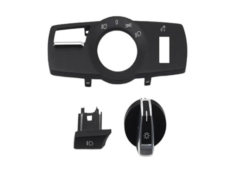 JINFOLI Multifunktionaler Drehschalter for den Frontscheinwerfer des Autos, Austausch der Scheinwerferknopfabdeckung, for, 5er 6er 7er X3 X4 F10 F11 F07 F06 F01 F25 F26, einfache Installation Scheinw von JINFOLI