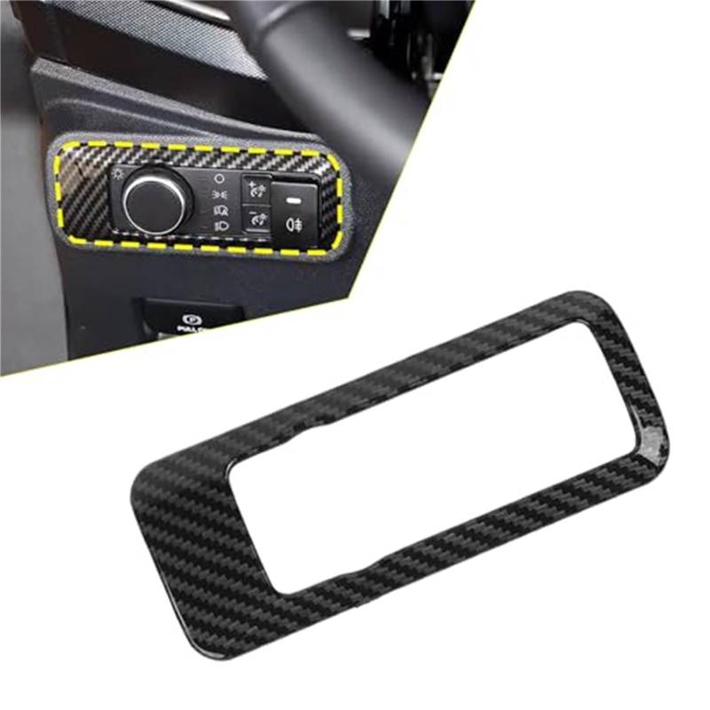 JINFOLI Rahmenabdeckung for Autoscheinwerferschalter, for Ford Bronco 2021 2022 2023 2024, Dekoration des Frontscheinwerfer-Schalterfelds, Zubehör zur Aufrüstung der Inneneinrichtung Scheinwerfer-Steu von JINFOLI