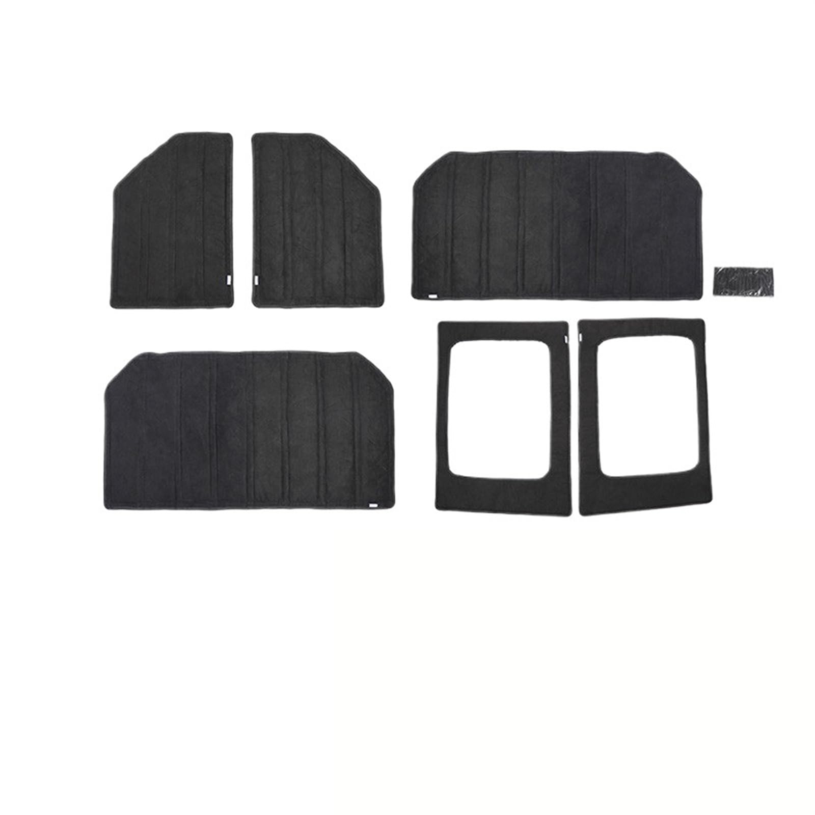 JINFOLI Schalldämmendes Pad, for Jeep, for Wrangler JK 12–17, JL 18–21, 2/4-Türer, Hardtop, Heckscheibe, Decke, Dach, Wärmedämmung aus Baumwolle Isolierung(2PCS JL 4-Door) von JINFOLI