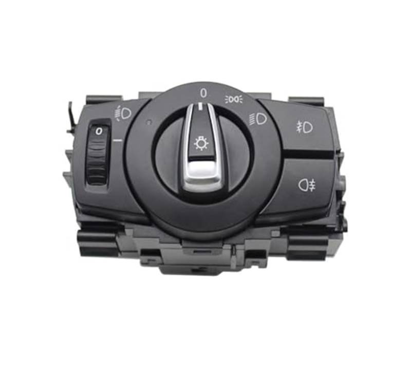 JINFOLI Schalterknopf for vorderen Scheinwerfer des Autos, for, for 1 3 X1 Serie E87 E82 E90 E91 E92 E93 E84 61319169404 Auto-Scheinwerfer-Steuerschalter Scheinwerfer-Steuerschalter(Black 17) von JINFOLI
