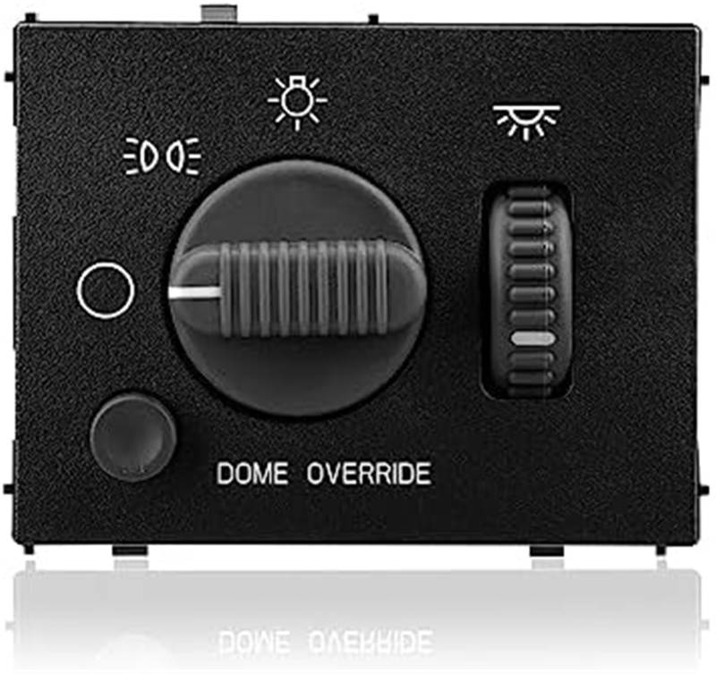 JINFOLI Scheinwerfer-Dimmschalter, kompatibel mit 1999–2002, for Chevy, Silverado Avalanche Suburban, for GMC Sierra Yukon – Scheinwerfer-Dimmschalter for Instrumententafel, ersetzt Nr. 15755595, 1573 von JINFOLI
