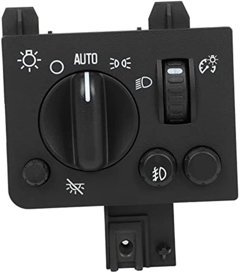 JINFOLI Scheinwerferschalter, for Chevrolet Colorado 2004-2012, for GMC Canyon 2004-2012 Ersetzt 15187088 Scheinwerfer-Dimmschalter Scheinwerfer-Steuerschalter(Black 2014-2020) von JINFOLI