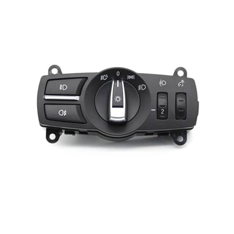 JINFOLI Scheinwerferschalter for die Frontscheinwerfer, for, 5er 6er 7er X3 X4 F10 F11 F07 F06 F01 F25 F26 61319192744 61319192746 Scheinwerfer-Steuerschalter(Black Model C) von JINFOLI