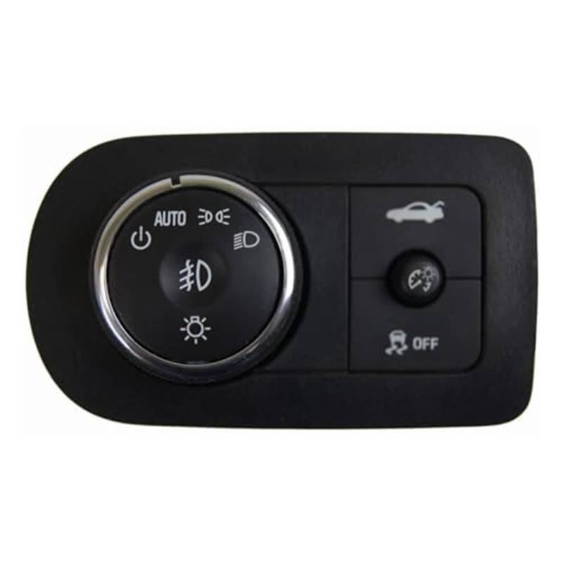 JINFOLI for Chevy, for Impala 2012-2013, for Impala Limited 2014 LTZ Scheinwerferschalter mit Nebelscheinwerfern Ebenholz vorne Scheinwerfer-Steuerschalter von JINFOLI