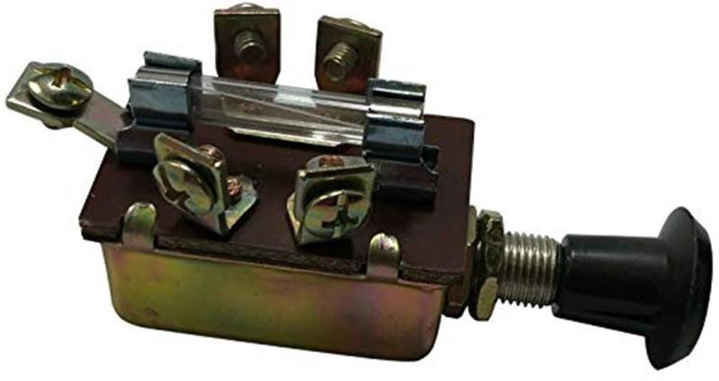 JINFOLI for Sherco,-Auto Universal Push Pull 3 Position Scheinwerferschalter 12V - 5 Terminal Glas verschmolzen Scheinwerfer-Steuerschalter von JINFOLI