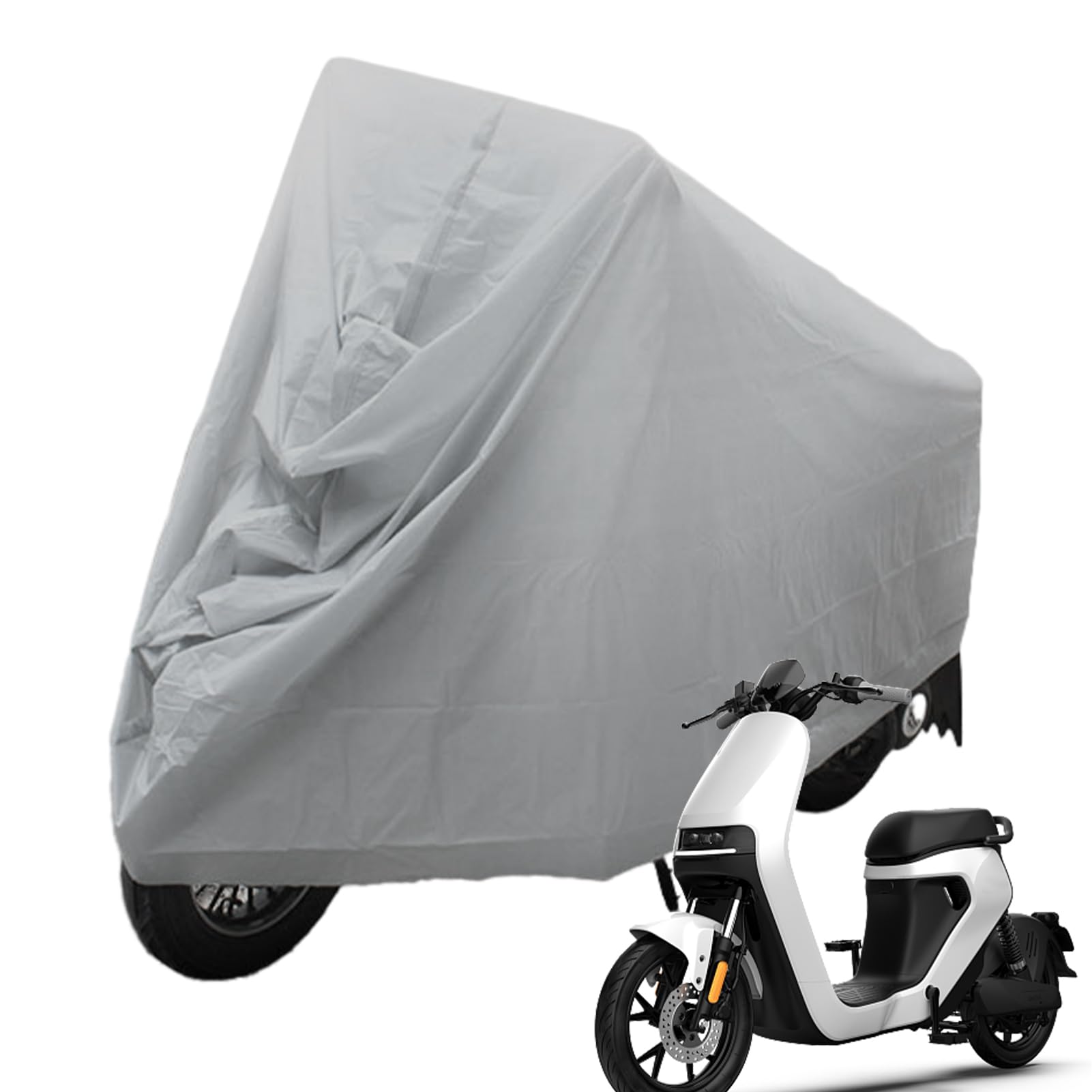 Motorradabdeckung | Motorradabdeckung Wasserdicht Outdoor | Motorrad Garage Abdeckung Winterfest | Staubschutzhülle für Moto Roller Moped Motocross Motorradabdeckung | Motorradabdeckung Wasserdicht Outdoor | Motorrad Garage Abdeckung Winterfest | Staubschutzhülle für Moto Roller Moped Motocross von JINGAN