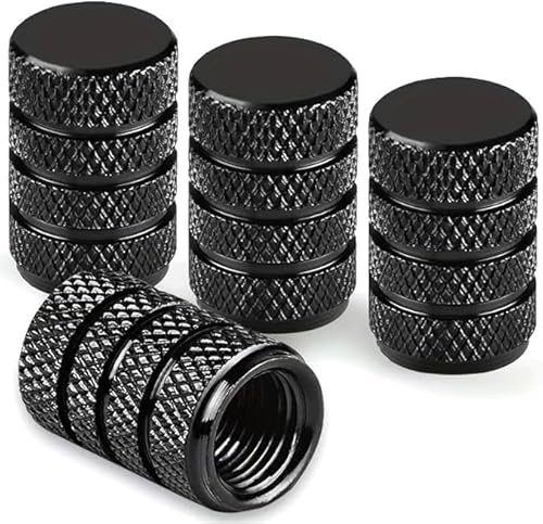 4 Stück Auto Reifen Ventilkappen für DS 6WR 2014-2019, Metall Autoventil Kappe Staubdicht Aluminium Auto Luftkappen Ventil Kappe mit Dichtung von JINGMU
