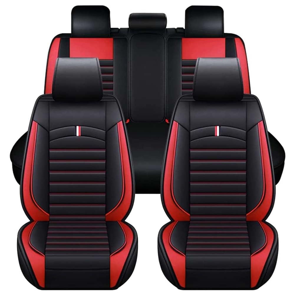 JINLINGNB Leder Auto Sitzbezüge Sets für Nissan X-Trial 2014-2025 5 Seats, Autositzbezüge Kompletter Satz Vorne Hinten Autositzbezug Sitzschoner wasserdichte Zubehör,A/Black-red JINLINGNB Leder Auto Sitzbezüge Sets für Nissan X-Trial 2014-2025 5 Seats, Autositzbezüge Kompletter Satz Vorne Hinten Autositzbezug Sitzschoner wasserdichte Zubehör,A/Black-red von JINLINGNB