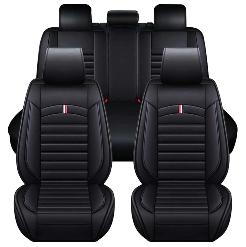 JINLINGNB Leder Auto Sitzbezüge Sets für Nissan X-Trial 2014-2025 5 Seats, Autositzbezüge Kompletter Satz Vorne Hinten Autositzbezug Sitzschoner wasserdichte Zubehör,E/Black-Black JINLINGNB Leder Auto Sitzbezüge Sets für Nissan X-Trial 2014-2025 5 Seats, Autositzbezüge Kompletter Satz Vorne Hinten Autositzbezug Sitzschoner wasserdichte Zubehör,E/Black-Black von JINLINGNB