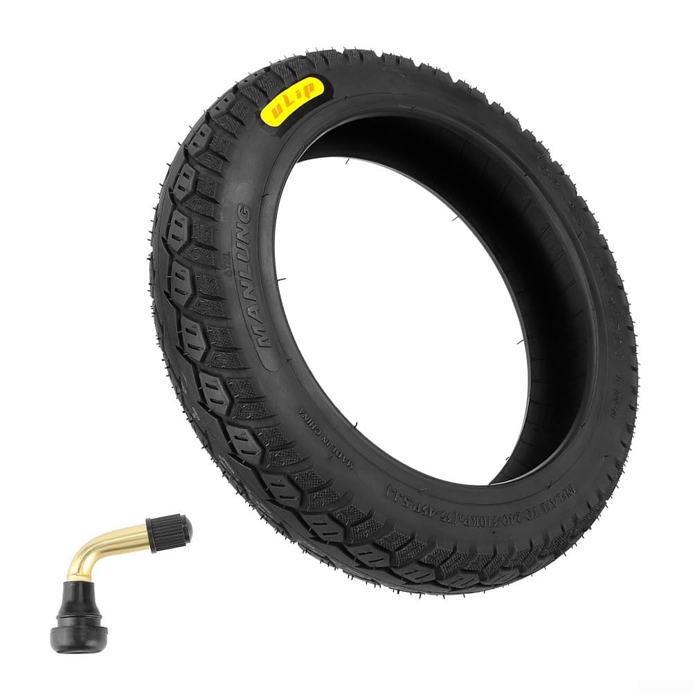 35,6 cm (14 x 2,50 Zoll) schlauchloser Reifen passt für pannensichere Elektroroller-Reifen, flache freie Reifen, Ersatzrad, 35,6 cm, explosionsgeschützter Gummi vorne/hinten von JINSBON