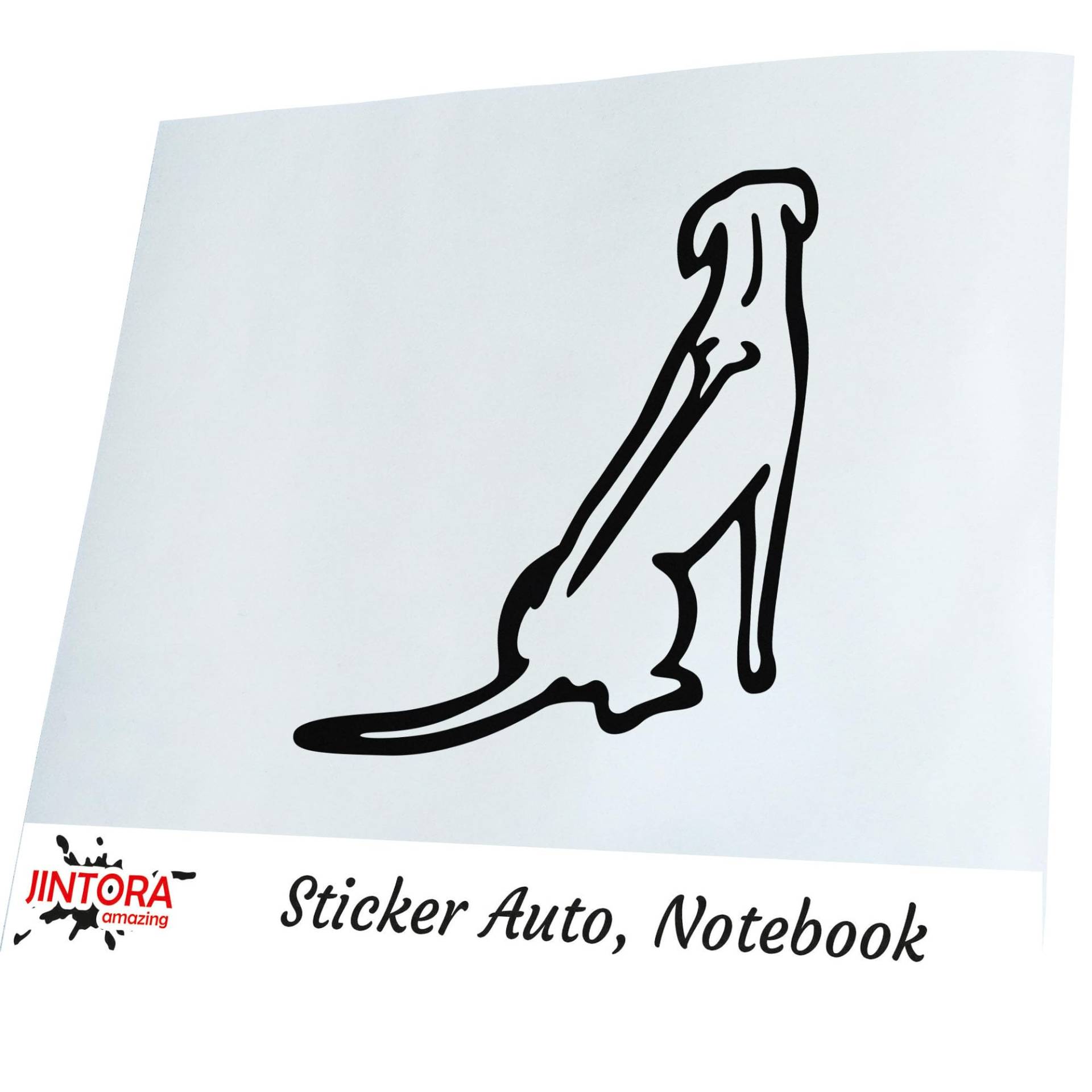 JINTORA Aufkleber für Auto - Autoaufkleber - Rhodesian Ridgeback - 88x99mm - JDM - Die Cut - Bus - Fenster - Heckscheibe - Laptop - LKW - Tuning - schwarz JINTORA Aufkleber für Auto - Autoaufkleber - Rhodesian Ridgeback - 88x99mm - JDM - Die Cut - Bus - Fenster - Heckscheibe - Laptop - LKW - Tuning - schwarz von JINTORA