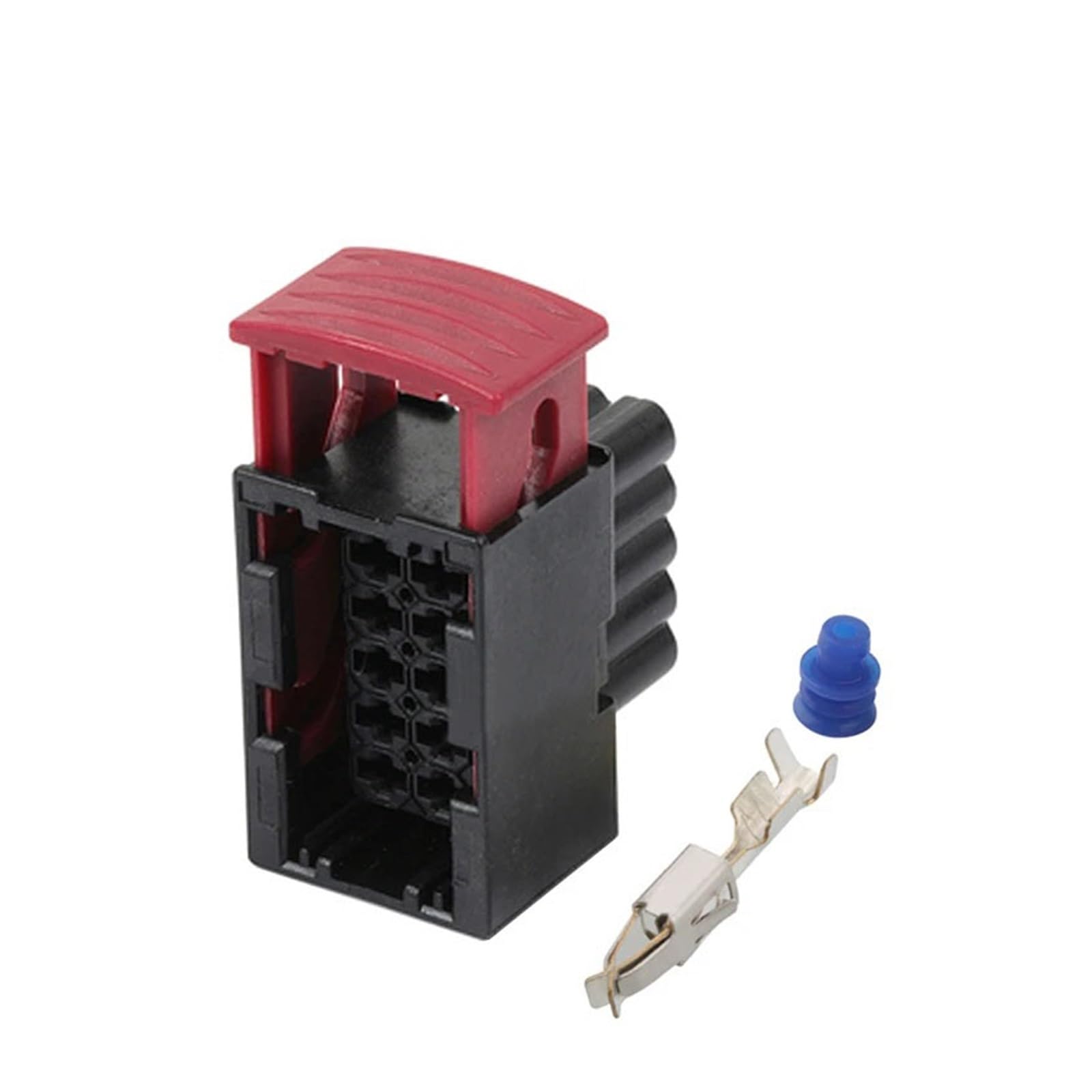 1/5/10 Sets 10-poliger 1-965424-1 1-965423-1 wasserdichter Kabelbaum-Stecker, schwarzer Stecker für Auto (10p Buchse, 1 Set) von JINYINGHUA