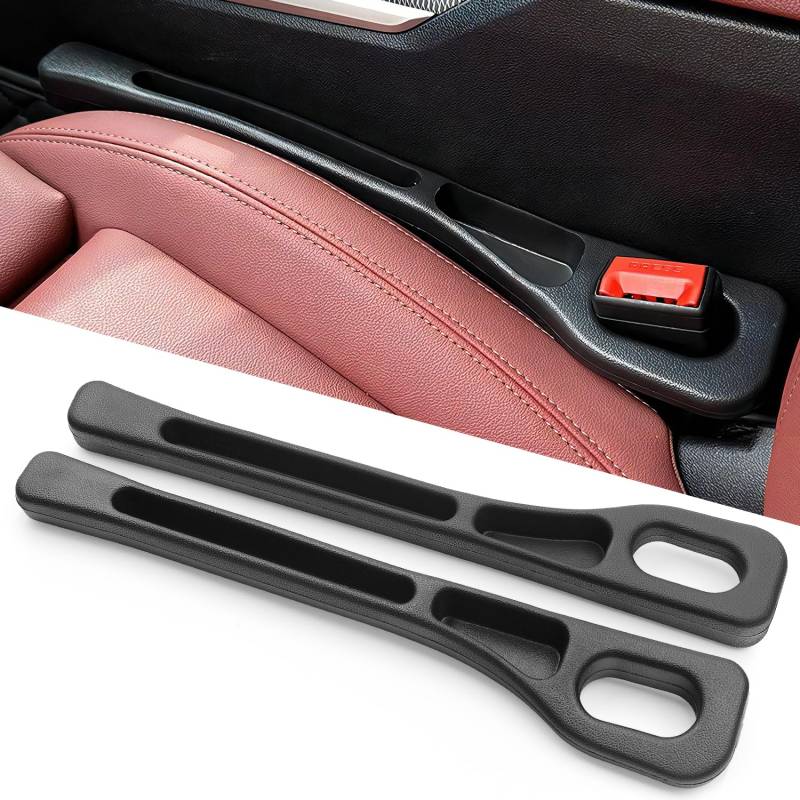 JINYJIA Aufbewahrungsbox für Autositze, 2 Stück Autositz Gap Organizer Storage Box, Universell Autositz Spaltfüller, Autositz Lückenfüller, Car Seat Gap Filler für Die Meisten Modelle von Autos von JINYJIA