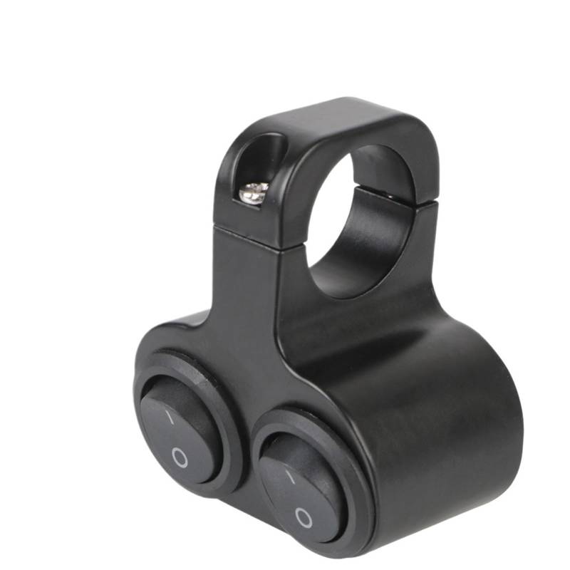 JIOEWS Griffschalter Motorrad 12V Scheinwerferschalter 7/8in 22mm Dual Button Control Motorrad Lenker Lenker Steuerschalter von JIOEWS