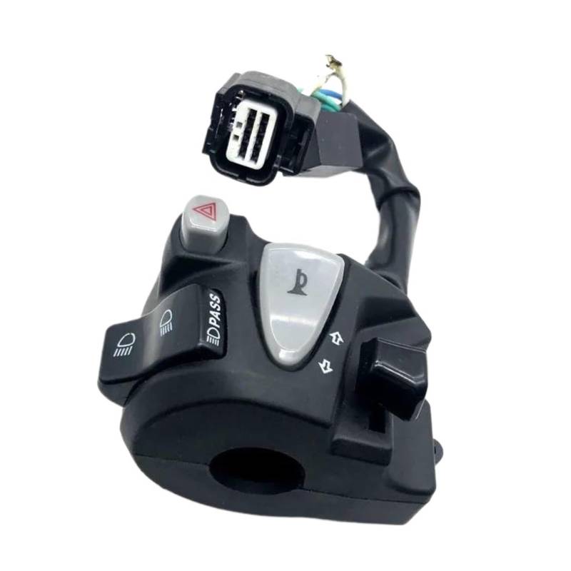 JIOEWS Griffschalter Motorrad 22mm Motorrad Lenker Schalter Notfall Blinker Nebel Licht Horn Blinker Elektrische Start Lenker Controller Taste Lenker Steuerschalter von JIOEWS