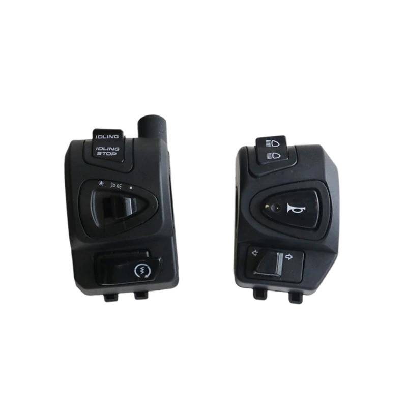 JIOEWS Griffschalter Motorrad 22mm Motorrad Schalter Scheinwerfer Blinker Start Motocross Horn Fern-/Abblendlicht Lenker Steuerschalter Taste Lenker Steuerschalter von JIOEWS