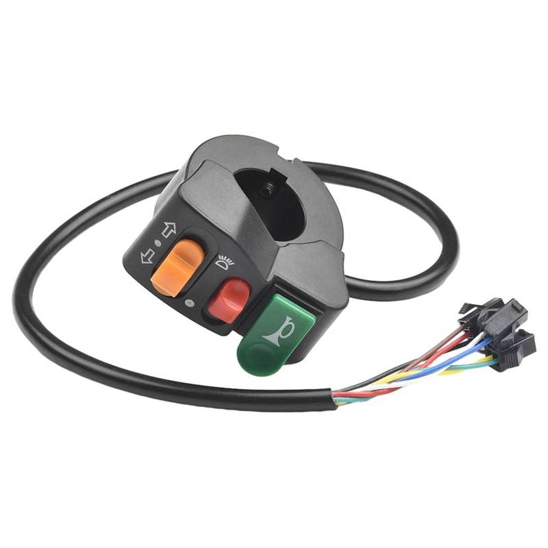 JIOEWS Griffschalter Motorrad DC 12V Motorrad Roller 3 In 1 Hupe Licht Blinker Scheinwerfer EIN/Aus Schalter Für 7/8'' 22mm Durchmesser Lenker Lenker Steuerschalter von JIOEWS