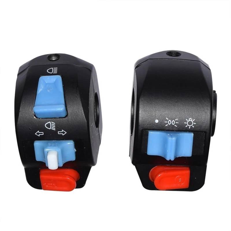 JIOEWS Griffschalter Motorrad Motorrad Griff Bar Links Rechts Horn Blinker Elektrische Start Lenker Controller Schalter Für Kawasaki Lenker Steuerschalter von JIOEWS