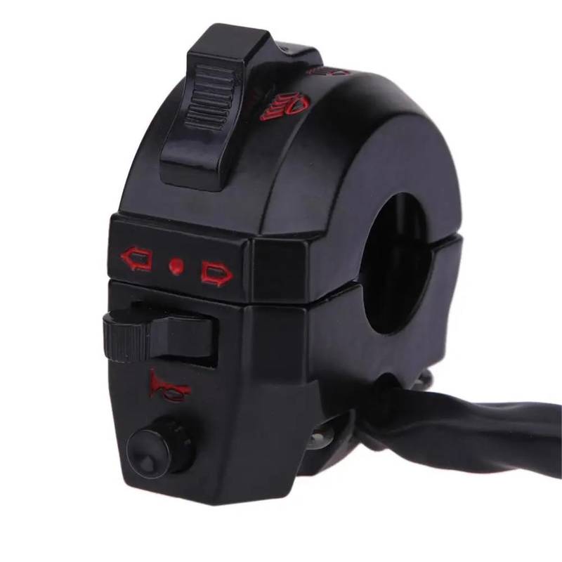 JIOEWS Griffschalter Motorrad Motorrad Motorrad ATV Lenker Linke Seite Control Schalter High/Low Strahl Licht Blinker Horn Schalter Für XL XR Lenker Steuerschalter von JIOEWS