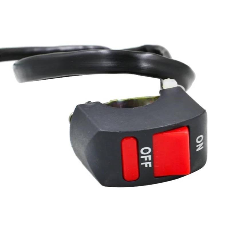 JIOEWS Griffschalter Motorrad Universal Motorrad Lenker Flammendurchschlag Schalter EIN/AUS-Taste Für CBF600 VT1100 GROM MSX125 Lenker Steuerschalter von JIOEWS