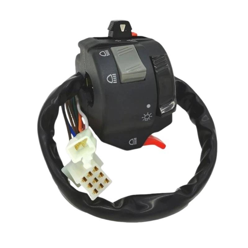 JIOEWS Motorrad Schalter Control 22 Mm Lenker-Steuerschalter-Taste, Motorrad-Scheinwerfer, Nebelscheinwerfer, Blinker, Universeller 7/8-Zoll-Lenker Griffschalter Motorrad von JIOEWS