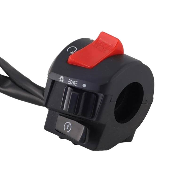 JIOEWS Motorrad Schalter Control 22mm Motorrad Lenker Schalter Control Motorrad Hupe Taste Blinker Elektrische Nebel Lampe Starten Scheinwerfer Control Schalter Schalterelement(2) von JIOEWS