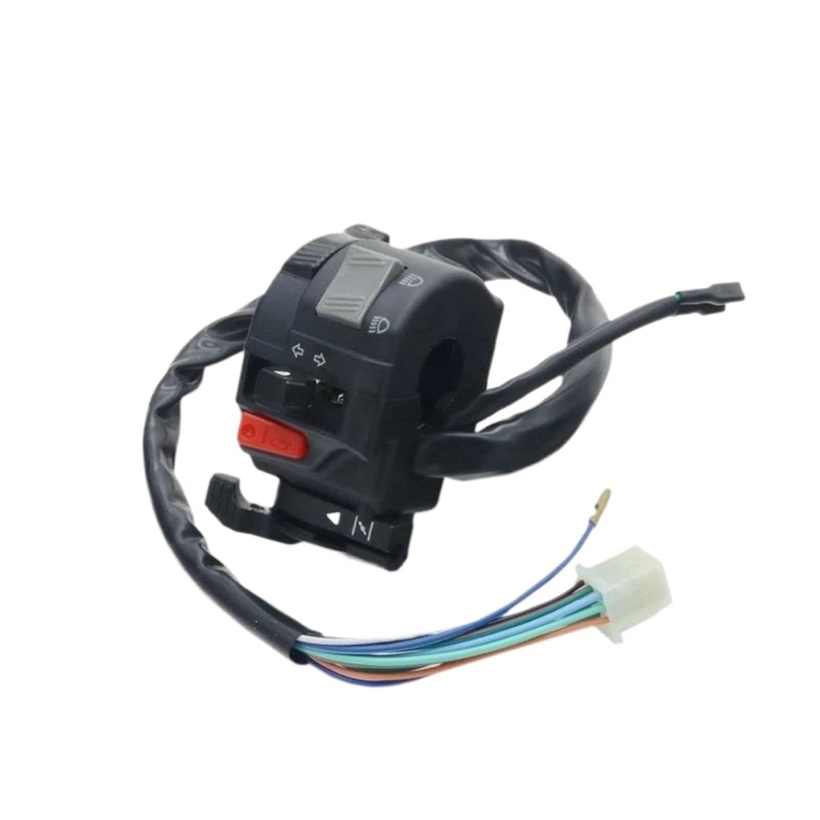 JIOEWS Motorrad Schalter Control 22mm Motorrad Schalter Hupe Taste Blinker Elektrische Nebel Lampe Licht Motocross Start Lenker Controller Schalter Scheinwerfer Schalterelement JIOEWS Motorrad Schalter Control 22mm Motorrad Schalter Hupe Taste Blinker Elektrische Nebel Lampe Licht Motocross Start Lenker Controller Schalter Scheinwerfer Schalterelement von JIOEWS