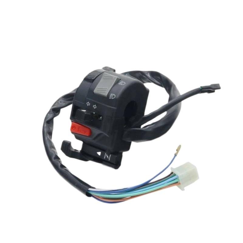 JIOEWS Motorrad Schalter Control 22mm Motorrad Schalter Hupe Taste Blinker Elektrische Nebel Lampe Licht Motocross Start Lenker Controller Schalter Scheinwerfer Schalterelement von JIOEWS