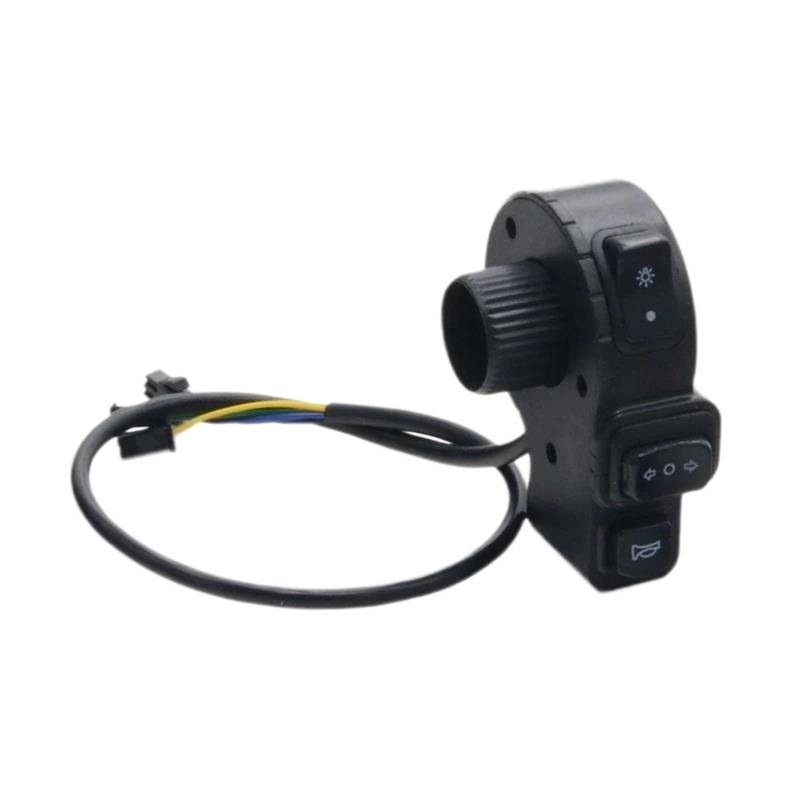 JIOEWS Motorrad Schalter Control 22mm Motorrad Schalter Schwarz Hupe Taste Blinker Elektrische Nebel Lampe Licht Motocross Start Lenker Controller Schalter Schalterelement von JIOEWS