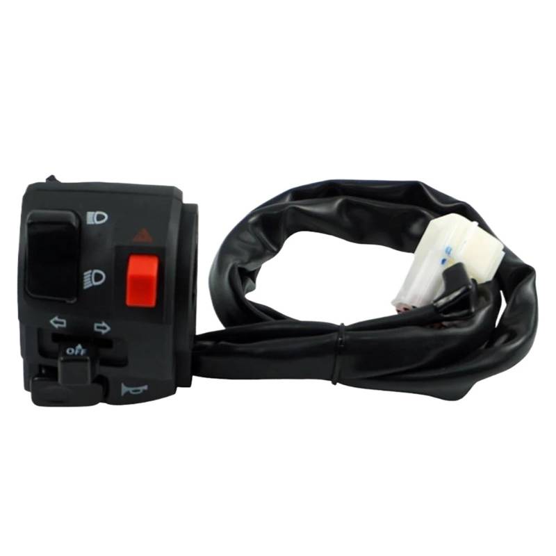 JIOEWS Motorrad Schalter Control 7/8 "22mm Motorrad Schalter Motorrad Hupe Taste Blinker Elektrische Nebel Lampe Licht Starten Lenker Controller Schalter Schalterelement(3) von JIOEWS