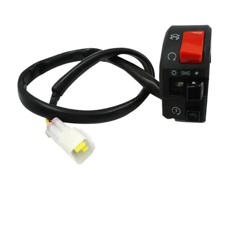 JIOEWS Motorrad Schalter Control 7/8 "22mm Motorrad Schalter Motorrad Hupe Taste Blinker Elektrische Nebel Lampe Licht Starten Lenker Controller Schalter Schalterelement(4) von JIOEWS